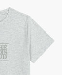 W CLASSIC LOGO TEE IN LIGHT HEATHER GREY image 9