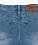 W LONG BERMUDA DENIM PANTS IN LIGHT BLUE image 15