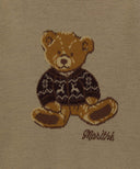 DOODLE BEAR KNIT PULLOVER IN BEIGE image 9