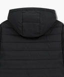 CLASSIC LOGO HOODED LIGHT DOWN JACKET IN BLACK image 9