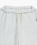 W BASIC FOLD-OVER SWEAT PANTS IN LIGHT HEATHER GREY image 15
