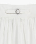 W COTTON WAIST WRINKLE SKIRT IN WHITE image 9