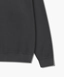 OVERSIZED EMBLEM LOGO SWEATSHIRT IN CHARCOAL GREY