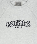 KIDS RAGLAN SHORT SLEEVE SWEATSHIRT IN LIGHT HEATHER GREY image 9