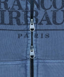 CLASSIC LOGO DYEING HOODIE ZIPUP IN BLUE image 9