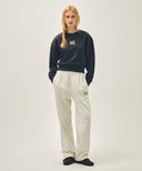 CLASSIC LOGO SWEAT PANTS IN OATMEAL image 3