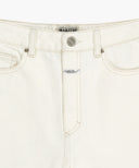 W DENIM SHORTS IN ECRU image 13