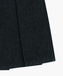 W DENIM PLEATED MIDI SKIRT IN INDIGO image 13