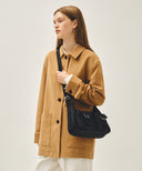 REGULAR LOGO 2WAY HOBO BAG IN BLACK image 10