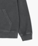 GARMENT DYED HOODIE IN CHARCOAL GREY
