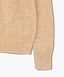 BOUCLE CLASSIC LOGO KNIT PULLOVER IN ECRU image 10