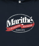 VINTAGE STAMP GRAPHIC HOODIE (BRUSHED) IN NAVY image 10