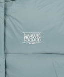 W WIDE COLLAR DOWN JACKET IN ASH BLUE image 10