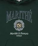 CREST CRACK LOGO OVERSIZED HOODIE IN DARK GREEN image 10