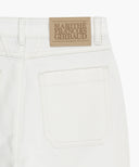 W BOOT-CUT DENIM PANTS IN WHITE image 13