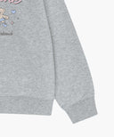 KIDS W FRILL COLLAR SWEATSHIRT IN HEATHER GREY image 10