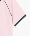W AEROCOOL SMALL CLASSIC LOGO SLIM RINGER TEE IN PINK
