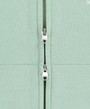 W SMALL CLASSIC LOGO CROP KNIT HOODIE ZIPUP IN MINT image 10