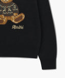 DOODLE BEAR KNIT PULLOVER IN NAVY image 10