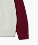 CLASSIC LOGO COLOR BLOCK RAGLAN SWEATSHIRT IN BURGUNDY image 10