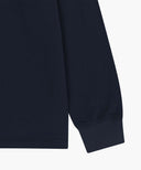BACK CLASSIC LOGO LONG SLEEVE TEE IN NAVY image 10