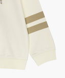 KIDS STRIPE POINT COLLAR SWEATSHIRT IN IVORY image 10