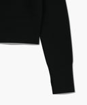 W CLASSIC LOGO CROP KNIT IN BLACK image 10