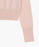 W SMALL CLASSIC LOGO CROP KNIT PULLOVER IN PINK image 9
