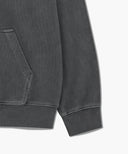GARMENT DYED SWEATSHIRT IN CHARCOAL GREY