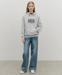 CLASSIC LOGO HOODIE IN LIGHT HEATHER GREY