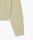 W CLASSIC LOGO CROP SWEATSHIRT IN LIGHT YELLOW image 10