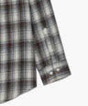 CLASSIC LOGO OMBRE CHECK SHIRT IN BROWN