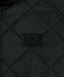 CORDUROY COLLAR QUILTED JACKET IN BLACK image 10