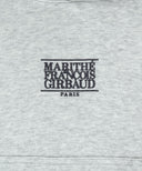 W SMALL CLASSIC LOGO CROP HOODIE IN LIGHT HEATHER GREY