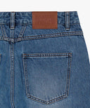 NEW M HIGH STRAIGHT DENIM PANTS IN BLUE image 10