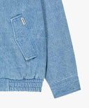 DENIM HARRINGTON JACKET IN BLUE image 16