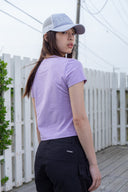 BUBBLY GRAPHIC PRINTING TOP IN LILAC image 19