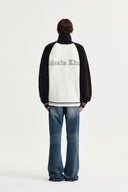 HIGH NECK RAGLAN KNIT ZIP UP FOR MEN IN DARK BROWN image 7