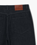 M WIDE RAW DENIM PANTS IN DARK BLUE image 11