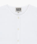 W CRINKLE SLEEVELESS + CARDIGAN SET IN WHITE image 11