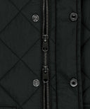 CORDUROY COLLAR QUILTED JACKET IN BLACK image 11