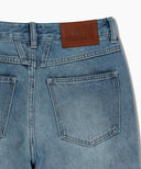 W SLIM BOOT-CUT DENIM PANTS IN LIGHT BLUE image 11
