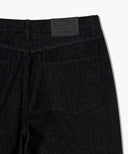 M WIDE RAW DENIM PANTS IN BLACK image 11