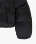 W REGULAR LOGO HOODED CROP DOWN JACKET IN BLACK image 11
