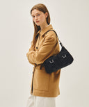 REGULAR LOGO 2WAY HOBO BAG IN BLACK image 11