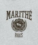 BIG COLLEGE LOGO GRAPHIC HOODIE ZIPUP IN LIGHT HEATHER GREY image 11