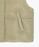 CLASSIC LOGO DOWN VEST IN BEIGE image 11