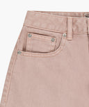 W LONG BERMUDA DENIM PANTS IN DUST PINK image 11
