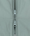 HOODED PACKABLE NYLON JACKET IN MINT GREY image 11