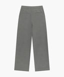W LAYERED PLEATS SKIRT PANTS IN GRAY image 11